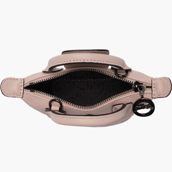 Longchamp Le Pliage Leather Top Handle Crossbody Bag - Picture 5 of 12